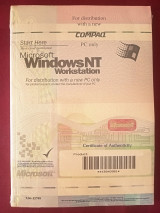 Windows NT operating system with CD - English, Sealed, NOS.