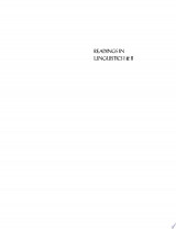 Readings in Linguistics I & II