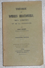 Theorie des nobres des limits et de la continutte Rene Baire