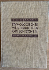 Etymologisches Wörterbuch des Griechischen