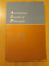 Australasian Journal of Philosophy, vol. 83,2