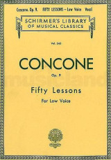 Concone - 50 Lessons For Low Voice, Op.9