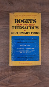 Roget's new pocket thesaurus in dictionary form