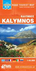 Κάλυμνος: Μίνι Χάρτης "Orange Blue"