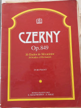 30 etudes de mechanisme for piano, czerny op.849