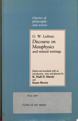 Discourse on Metaphysics and Related Writings