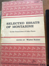 Selected essays of Montaigne