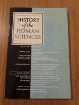 History of the Human Sciences, vol. 16,2