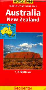 World Map Australia and New Zealand