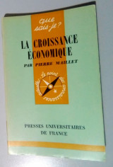 Que sais-je ? La croissance économique