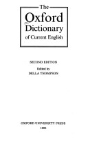The Oxford Dictionary of Current English