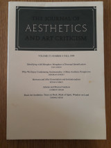 The journal of aesthetics and art criticism, vol. 57,4 (Fall 1999)