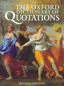 The Oxford Dictionary of Quotations