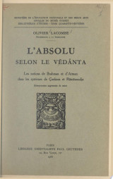 L'absolu selon le Védânta