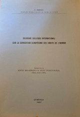Deuxieme colloque international sur la convention europeenne des droits de l'homme