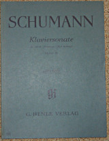 Schumann Klaviersonate Op 11 - Εκδόσεις Henle Verlag Urtext