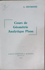 Cours de géométrie analytique plane