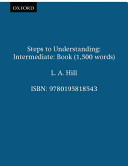 Intermediate Steps to Understanding