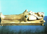 Κάρτα - Treasures of Tutankhamun - Miniature Effigy of the King lying on a bier