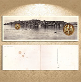 Αχρίδα, γενική άποψη (δεκ. 1930) Όχριδα, Αχρίς. Ohrid, Ahrida λίμνη λυχνίτιδα, Βόρεια Μακεδονία, Macedonia