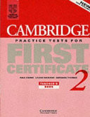 Cambridge Practice Tests for First Certificate 2 Teacher's book