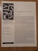 American Society for Aesthetics newsletter, vol. 20,3 (Winter 2000)