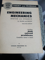 Engineering Mechanics ,statics and dynamics ,Schaum's Outline series , Theory and Problems