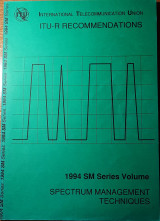 Spectrum Management Techniques