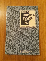 Philosophy & social criticism, vol. 30, no. 5-6