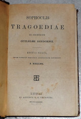Sophoclis tragoediae lipsiae Σοφοκλής gullelmi dindorfil 1889