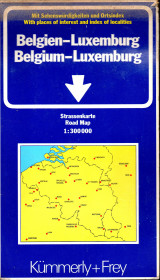Belgique - Luxembourg - Belgie - Luxemburg - Belgien - Belgium - Χάρτης 1:300000