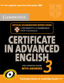 Cambridge Certificate in Advanced English 3 for Updated Exam Student's Book with Answers