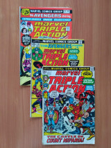 The Avengers : Marvel Triple Action #7,#20,#29 (1972-76)
