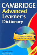 Cambridge Advanced Learner's Dictionary Paperback with CD-ROM