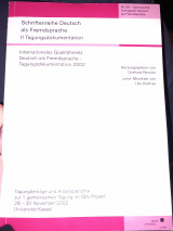 Internationales qualitätsnetz deutsch als fremdsprache- tagungsdokumentation 20022