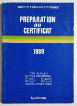 Preparation au Certificat - 1989 - Institut Francais d' Athenes - (Τ70).