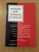 History of the human sciences, vol. 18,1