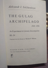 The Gulag Archipelago, 1918-1956