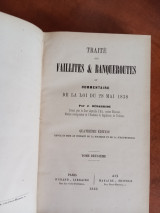 Traite des faillites & banqueroutes ou commentaire (1862)