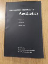 The British Journal of Aesthetics, vol. 44,1 (January 2004)