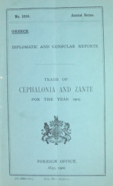 Report for the year 1905 on the trade and commerce of Cephalonia and Zante
