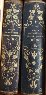 1850 Antique Dictionary complete Fra-Ger,very rare,Dictinnaire Française et Allemade Mozin 2 volume set Wörterbuch Französisch Deutsch