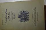 Oxford University - examination statutes - 1960