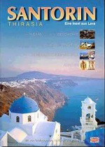 Santorin: Thirasia, eine insel aus lava