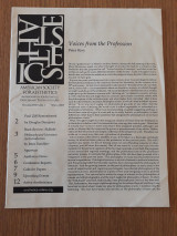 American Society for Aesthetics Newsletter, vol. 23,1 (Spring 2003)