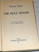 The holy singer 1952 thomas man