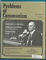 Problems Of Communism : Vol. xxxv No. 3 1986