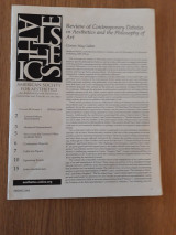 American Society for Aesthetics Newsletter, vol. 28,1 (Spring 2008)