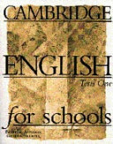 Cambridge English for Schools Tests 1
