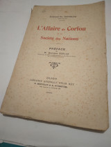 L'affaire de Corfu et la Société des nations